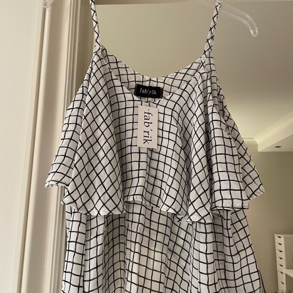 Fab'rik Checker Top (Size S) - Picture 2 of 3